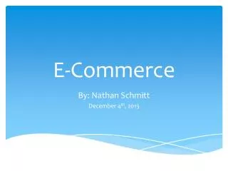 E-Commerce