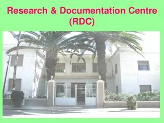 Research &amp; Documentation Centre (RDC)