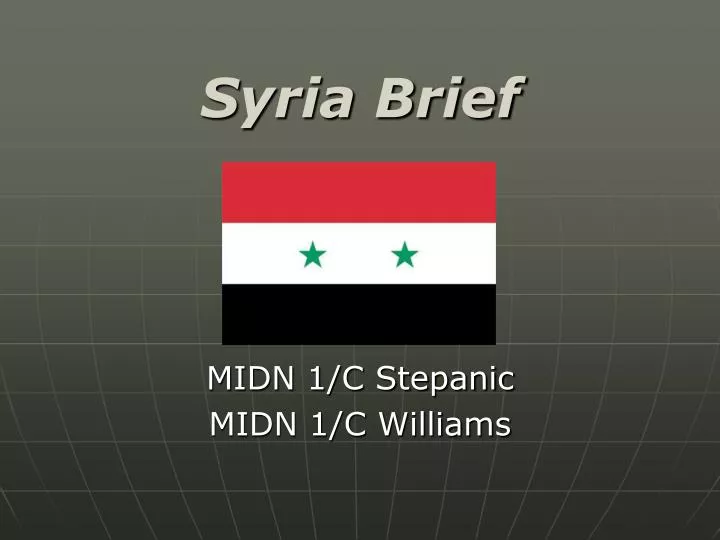 syria brief