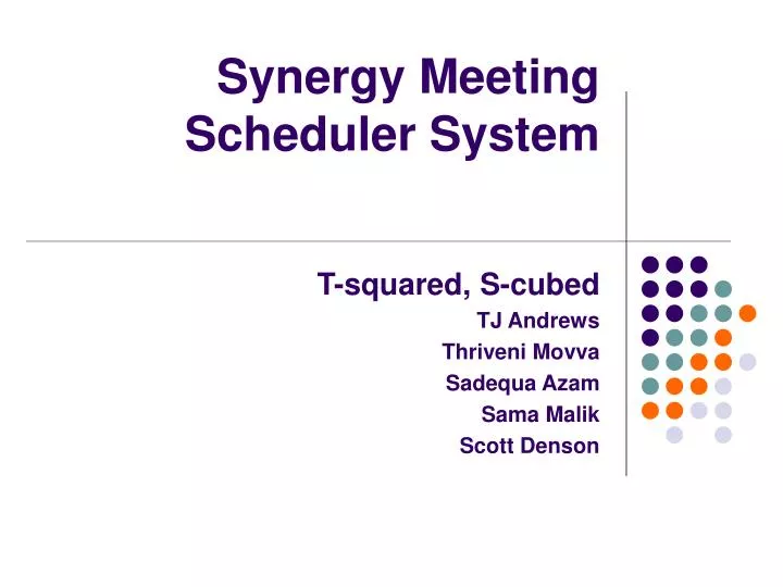 synergy meeting scheduler system