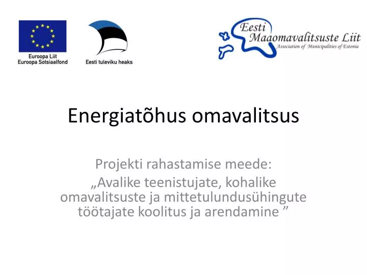 energiat hus omavalitsus