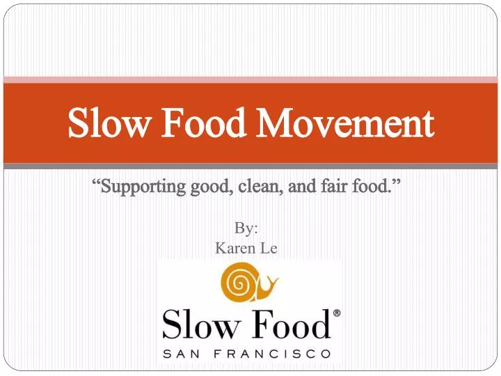 slow food movement