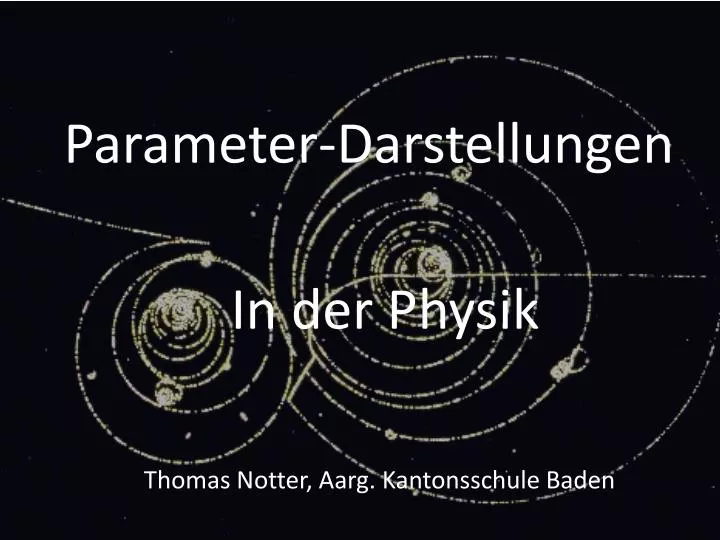 parameter darstellungen