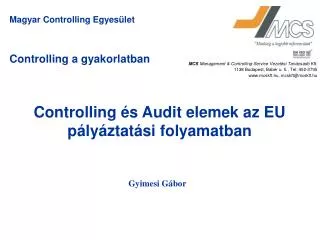 controlling a gyakorlatban