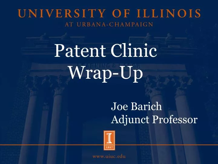 patent clinic wrap up