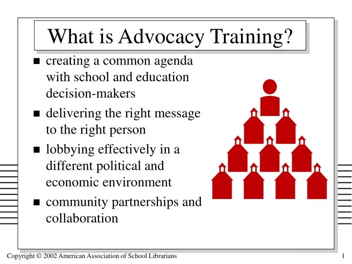 what is advocacy training