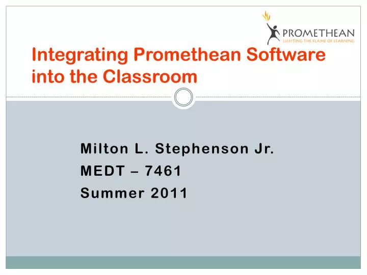 integrating promethean software into the classroom