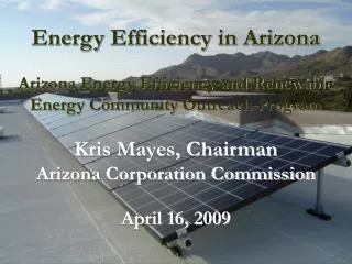 Energy Efficiency in Arizona