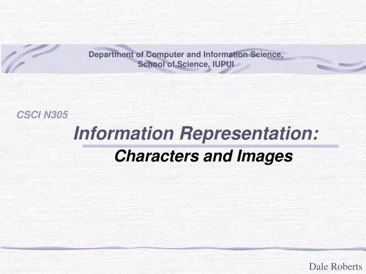 information representation characters and images