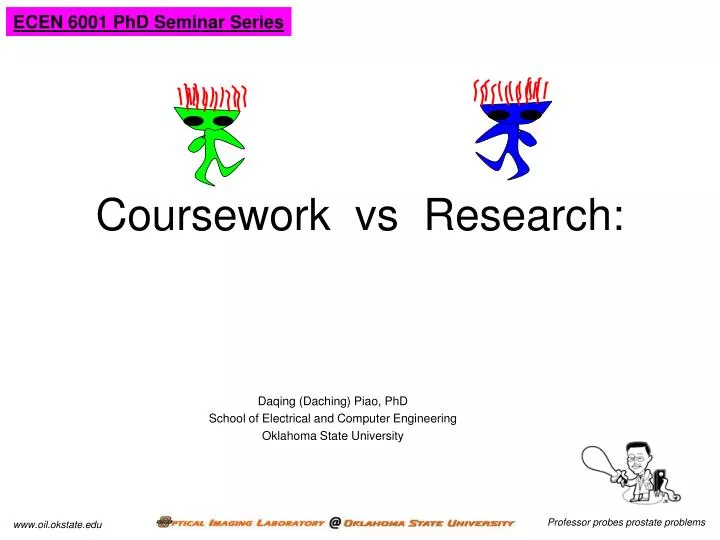 coursework vs research battle or balance