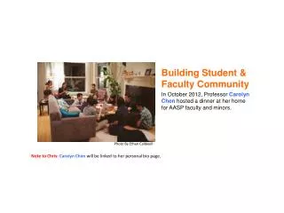 Building Student &amp; Faculty Community