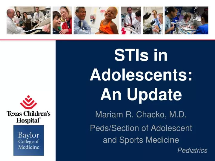 stis in adolescents an update
