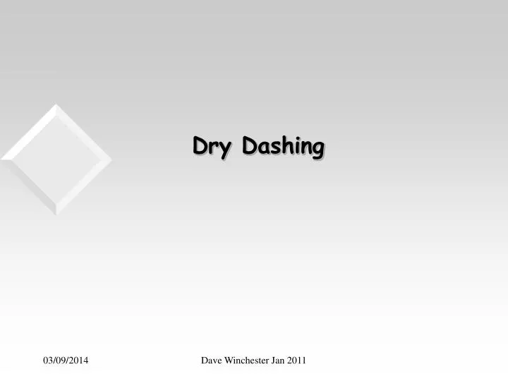 dry dashing