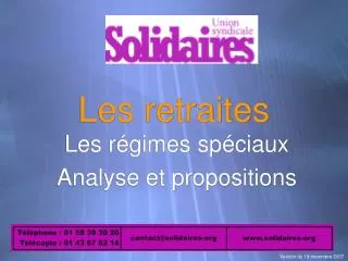 les retraites
