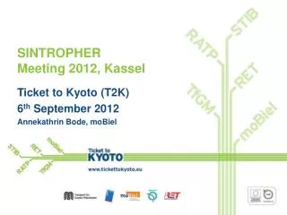 SINTROPHER Meeting 2012, Kassel