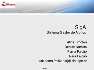siga sistema gestor de alunos