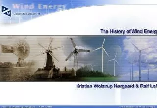 The History of Wind Energy