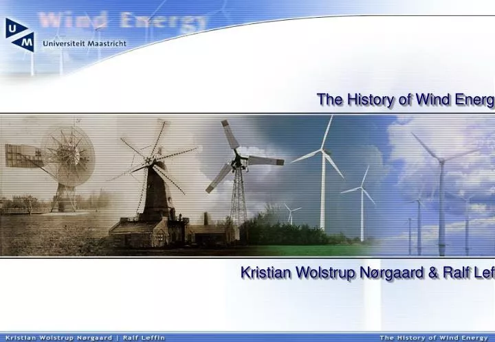 the history of wind energy
