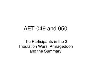 AET-049 and 050
