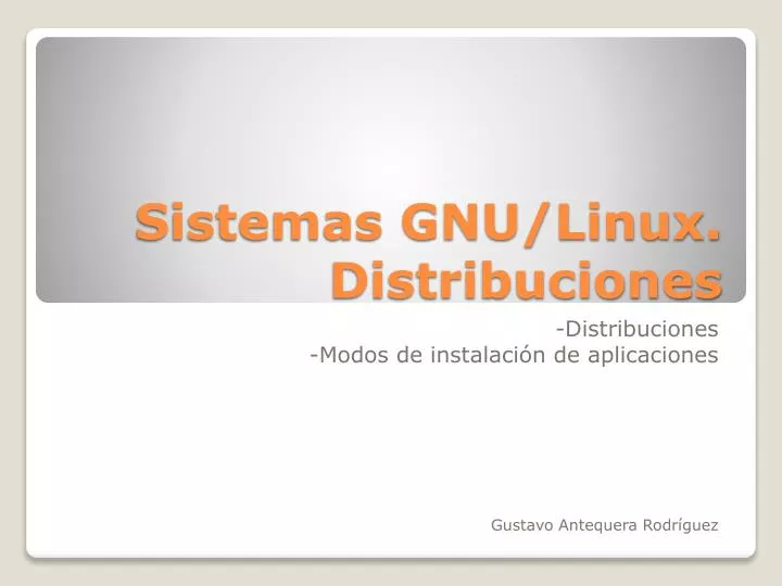 sistemas gnu linux distribuciones