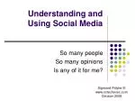 Understanding and Using Social Media - slide 1