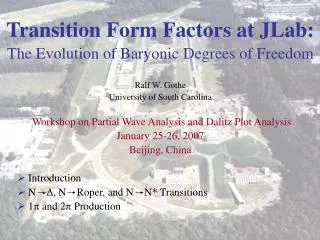 Transition Form Factors at JLab: The Evolution of Baryonic Degrees of Freedom