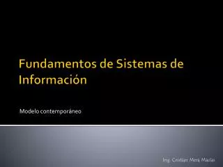 modelo contempor neo