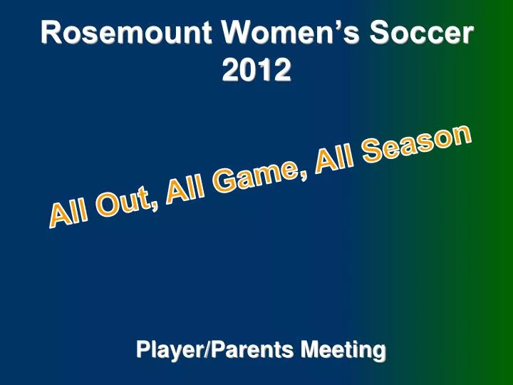 rosemount women s soccer 2012