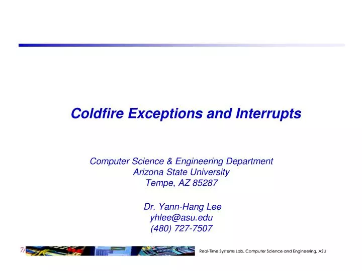 coldfire exceptions and interrupts
