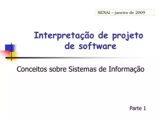 interpreta o de projeto de software