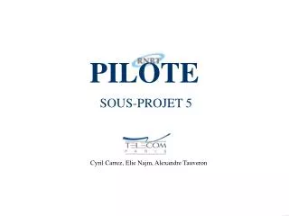 PILOTE SOUS-PROJET 5