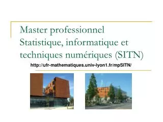 master professionnel statistique informatique et techniques num riques sitn