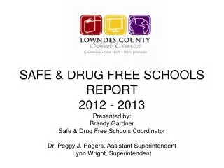 Safe &amp; Drug Free Schools Program