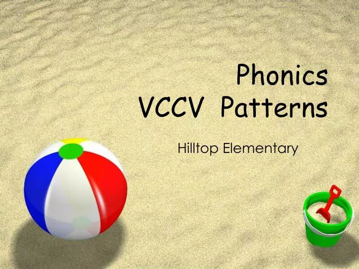 phonics vccv patterns