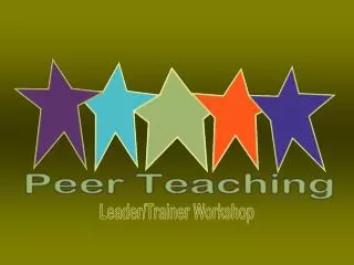 Leader/Trainer Workshop