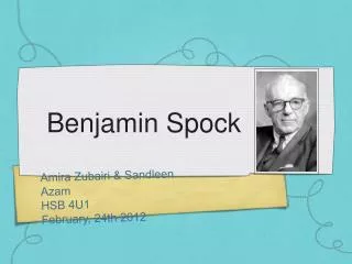 Benjamin Spock