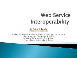 Web Service Interoperability