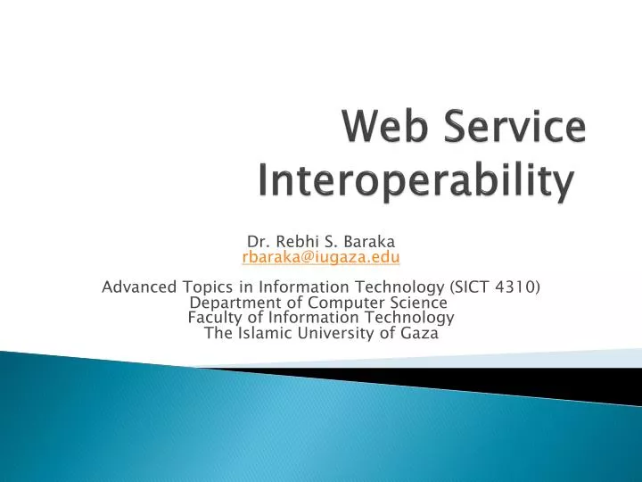 web service interoperability