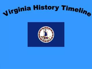 Virginia History Timeline