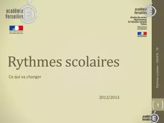 rythmes scolaires