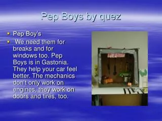 Pep Boys by quez