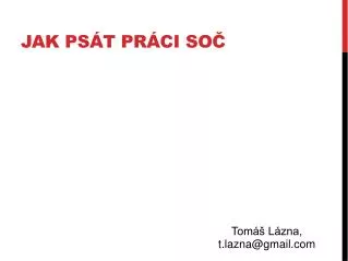 jak ps t pr ci so