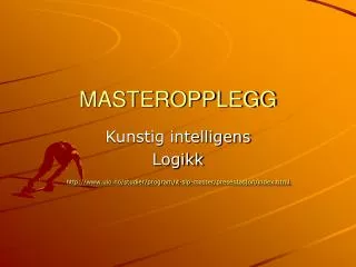 masteropplegg