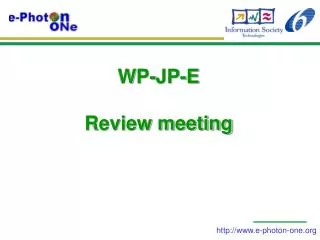 WP-JP-E Review meeting