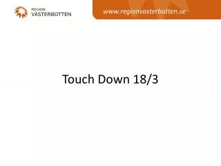 touch down 18 3