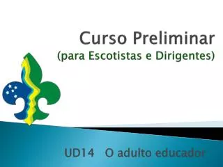 curso preliminar para escotistas e dirigentes