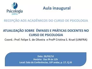 aula inaugural
