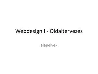webdesign i oldaltervez s