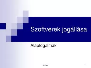 szoftverek jog ll sa