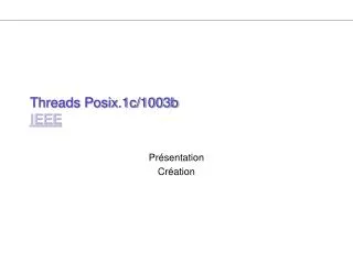 threads posix 1c 1003b ieee
